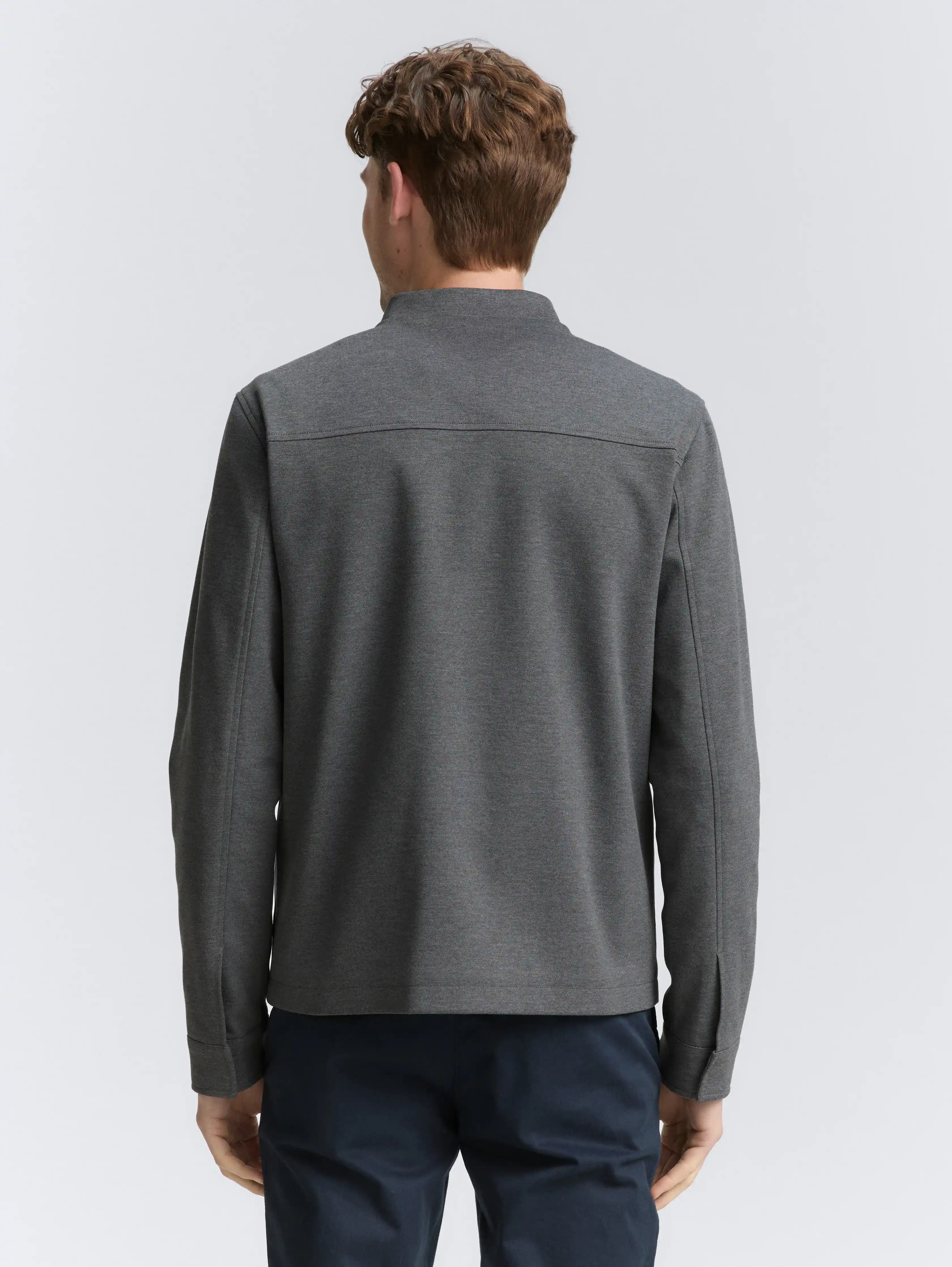 Tom Tailor_0_PiquŽ Blouson Jacket with Bomber Collar_1047274_38807_04