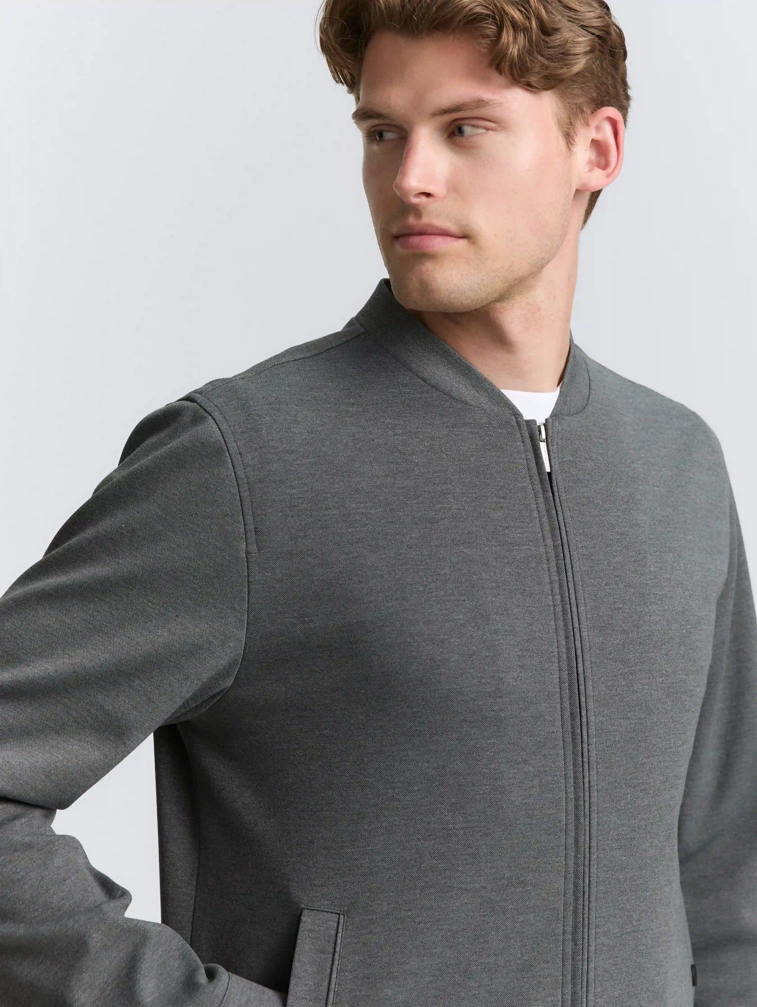Tom Tailor_0_PiquŽ Blouson Jacket with Bomber Collar_1047274_38807_05
