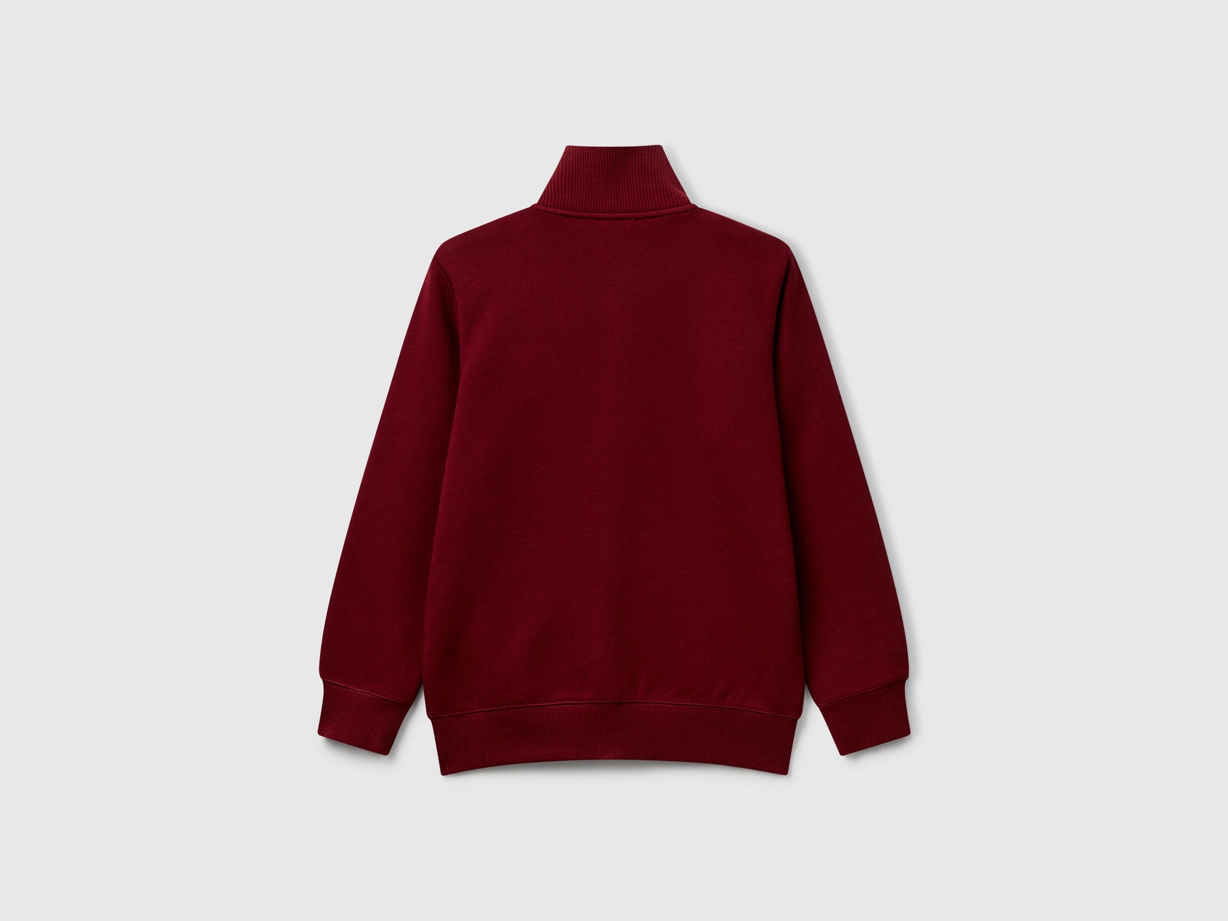 Beneton_Pure Cotton Sweatshirt with Zipper_3J68C501B_129_02