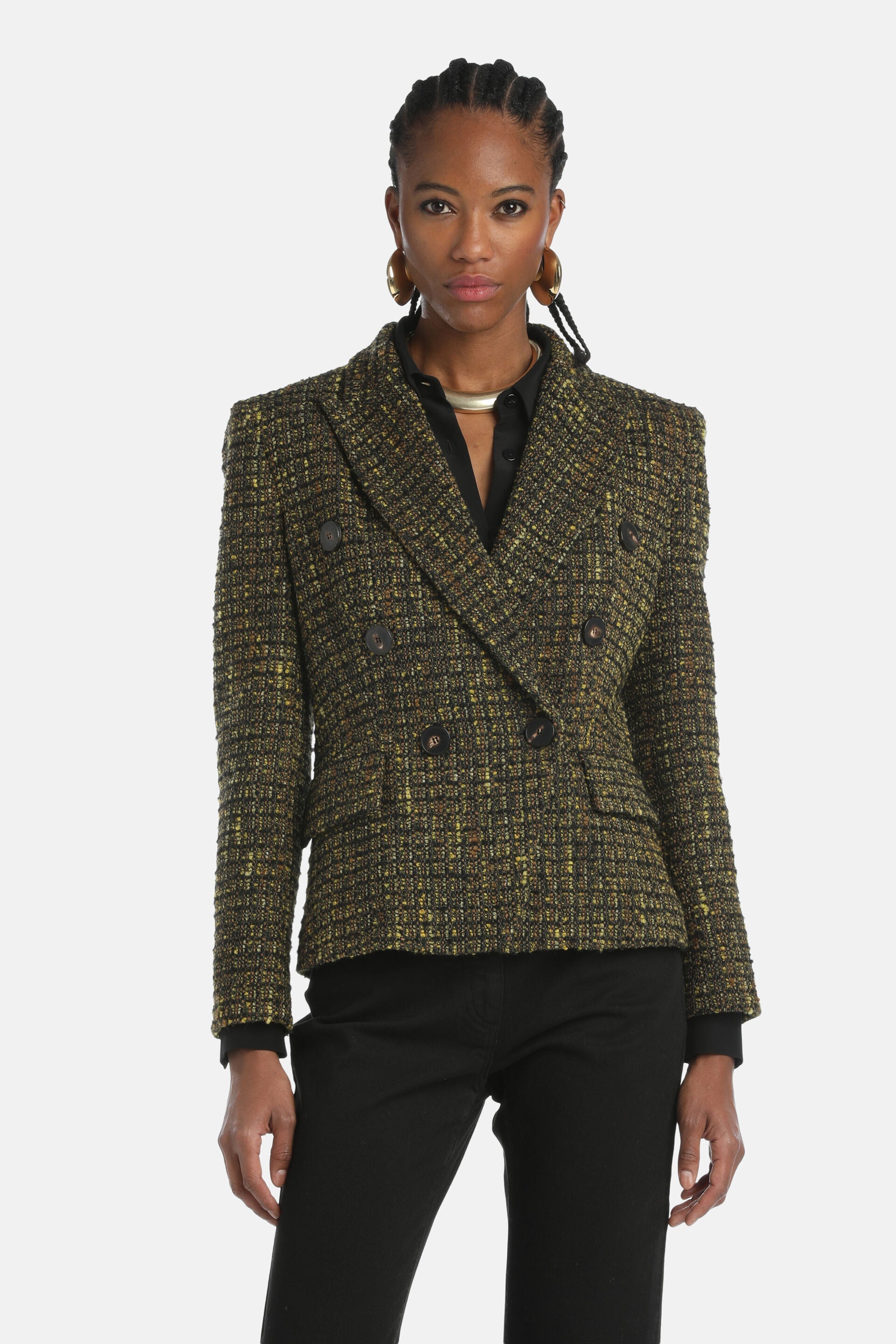 Luisa Spagnoli_Selly Bouclé Double-Breasted Jacket_SELLY_3992_01