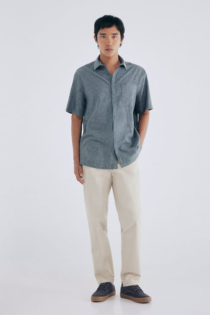Springfield_Beige_Lightweight Comfort Slim Fit Chinos Pants_1552721_50_01
