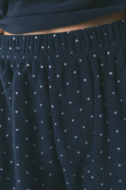 Women Secret_Navy_Smileyworld¨ Navy Fleece Long Pyjamas_3132142_10_04