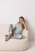 Women Secret_Green_Green Floral Viscose Satin Pyjamas_3592431_22_01