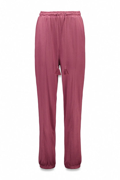 Women Secret_Red_Long Soft Jersey-Knit Maroon Trouser_3702266_68_05