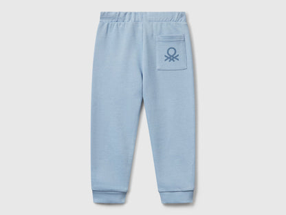 Beneton_Cotton Trousers with Logo_3J70GF010_0W2_02