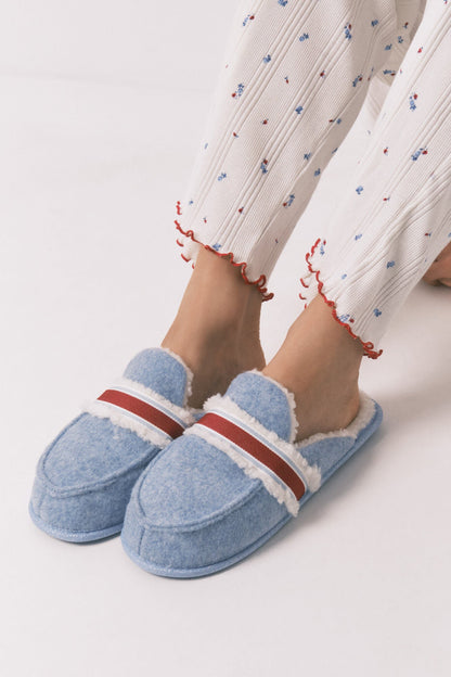 Women Secret_Blue Print_Blue Mickey Print Slippers_4992529_19_01