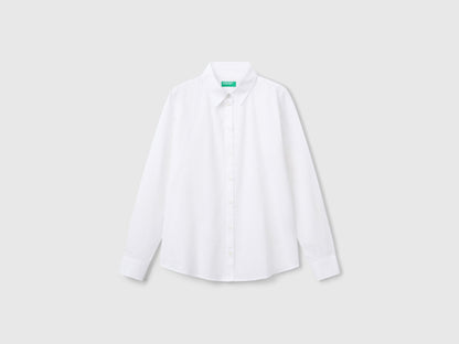 Beneton_Regular Fit Shirt in Light Cotton_5WPQDQ0AX_101_04