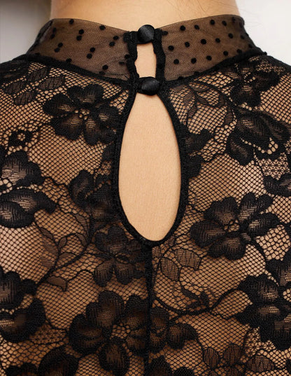 Yamamay_Black_Long-Sleeve Bodysuit in Stretch Lace Ð Must Have_AMAD183017_072_05