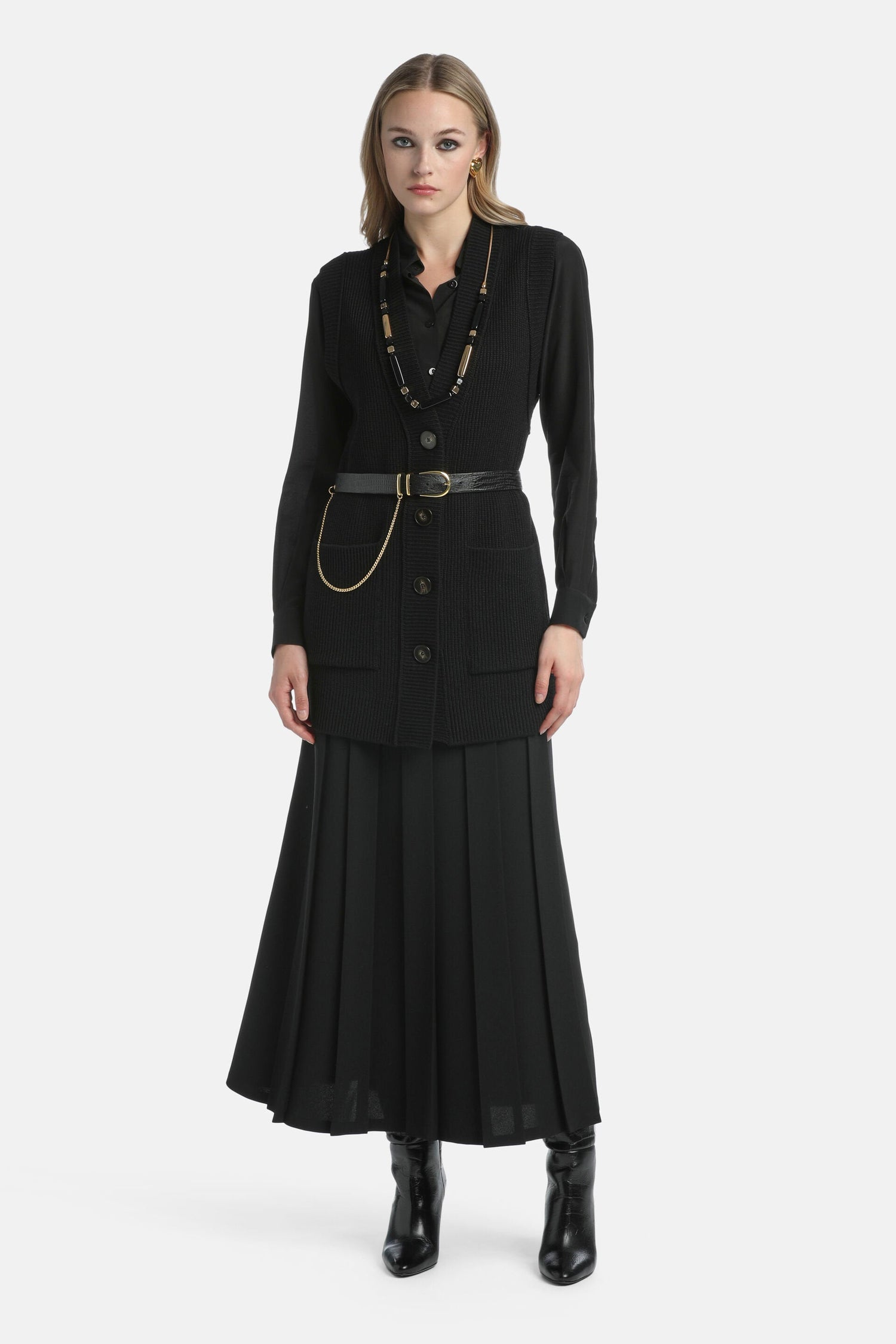 Luisa Spagnoli_Favoloso - Pleated Skirt_FAVOLOSO_0101_01