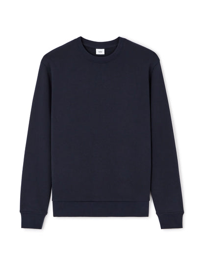 Celio_Navy_Regular Round Neck Sweatshirt 100% Cotton_FESEVEN_NAVY_05