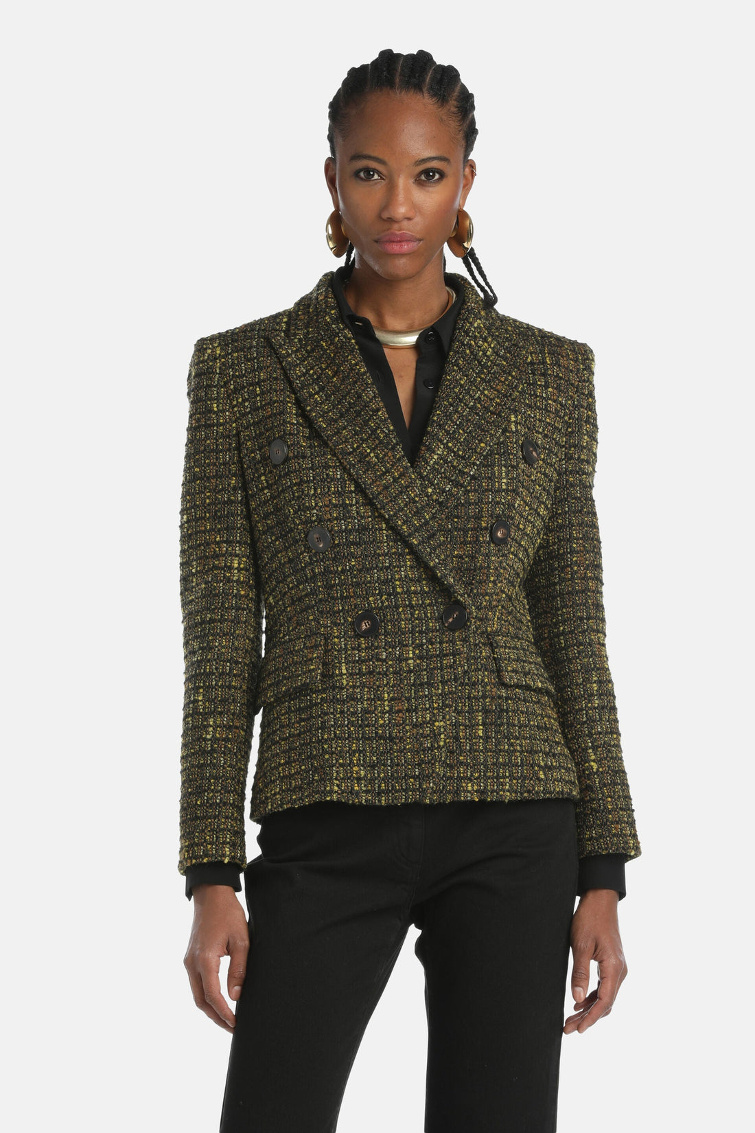 Luisa Spagnoli_Selly Bouclé Double-Breasted Jacket_SELLY_3992_01